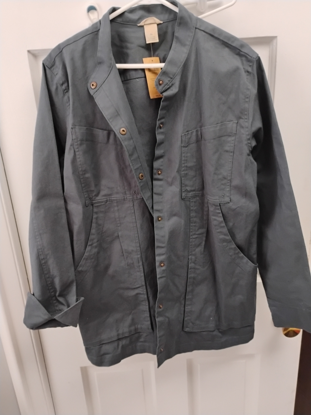 NWT Duluth Fire Hose Smock Jacket in Slate Gray